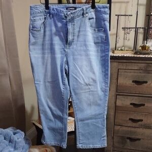d. jeans Light Blue Cropped Women's Jeans